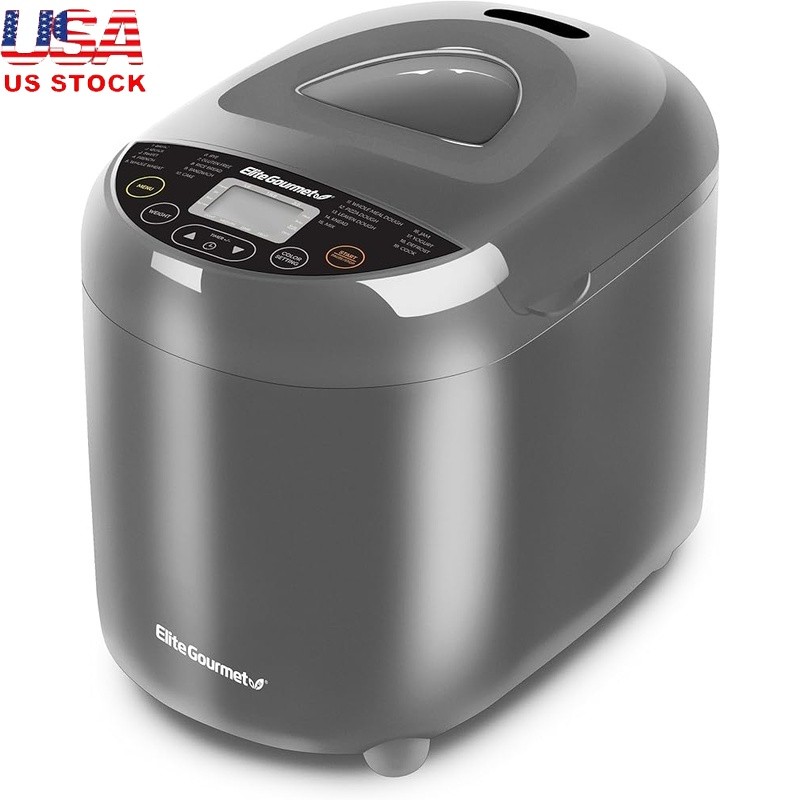 2LB Bread Maker Non-Toxic Ceramic PFAS-Free 19 Programs Delay Timer Fresh Baking