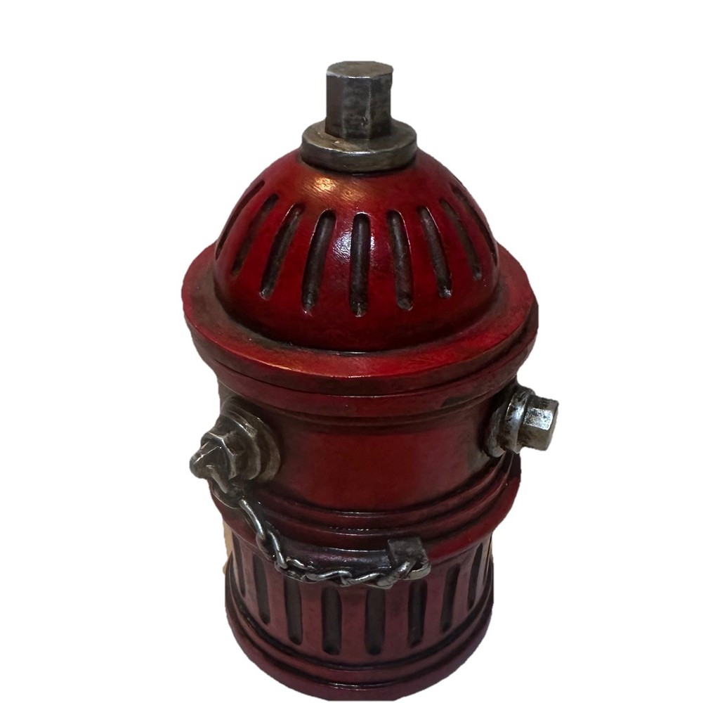 Fire Hydrant Wood Tinker Box - Firefighter Gift Holiday
