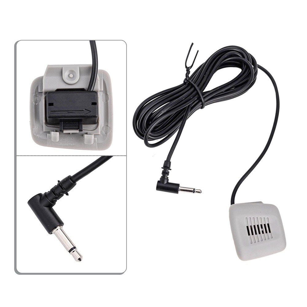 For BMW Car Audio Microphone Stereo External Microphone ABS Material Black