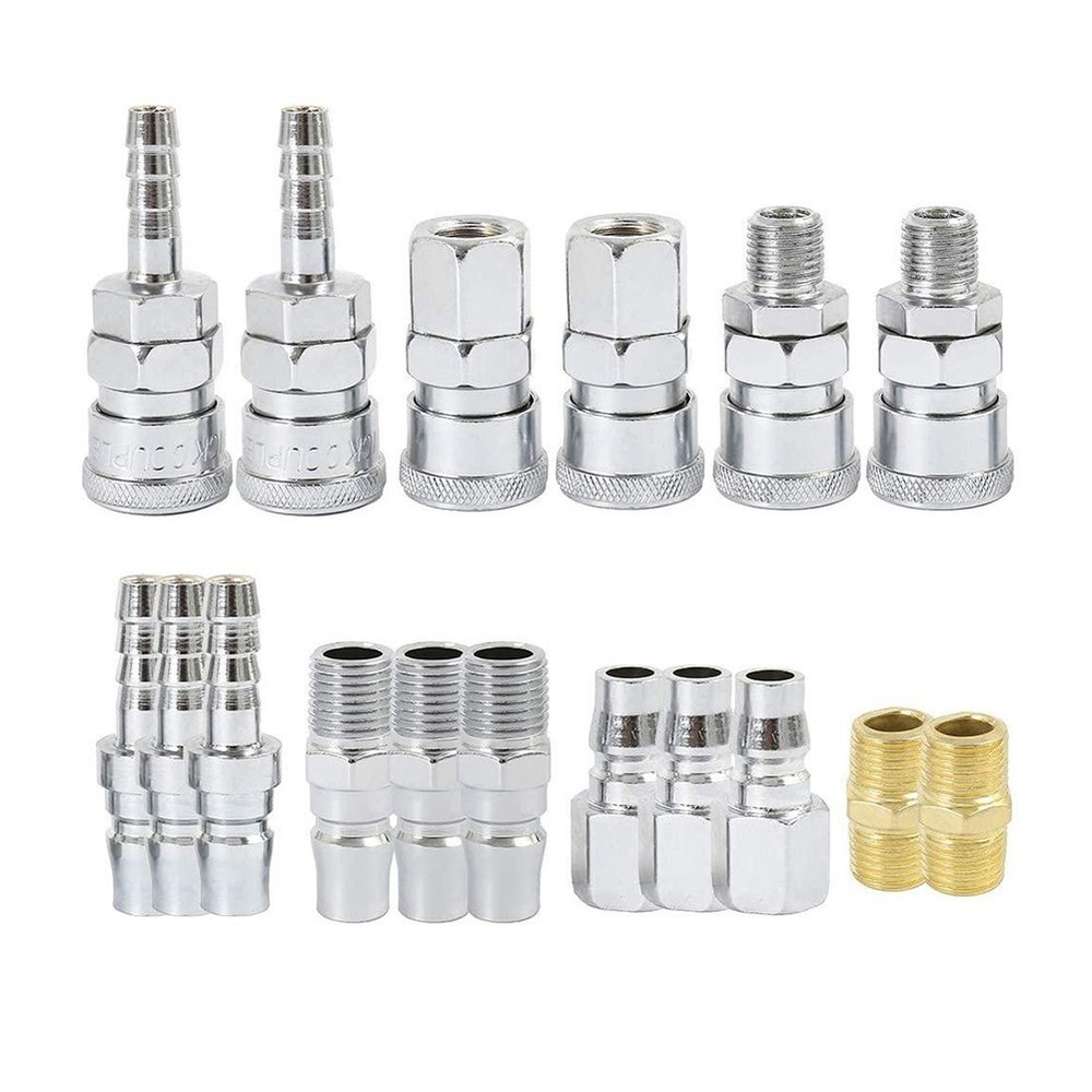Precision Engineered Air Hose Fittings for Mechanical Applications 18Pc Pack