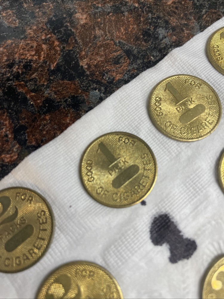 Brass Cigarette Tokens