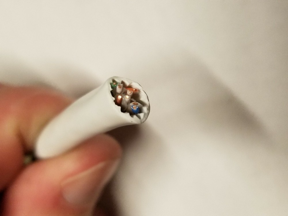 Commscope CS44R Cat6A U/UTP Network Ethernet 10G 10Gig Cable Riser White /100ft