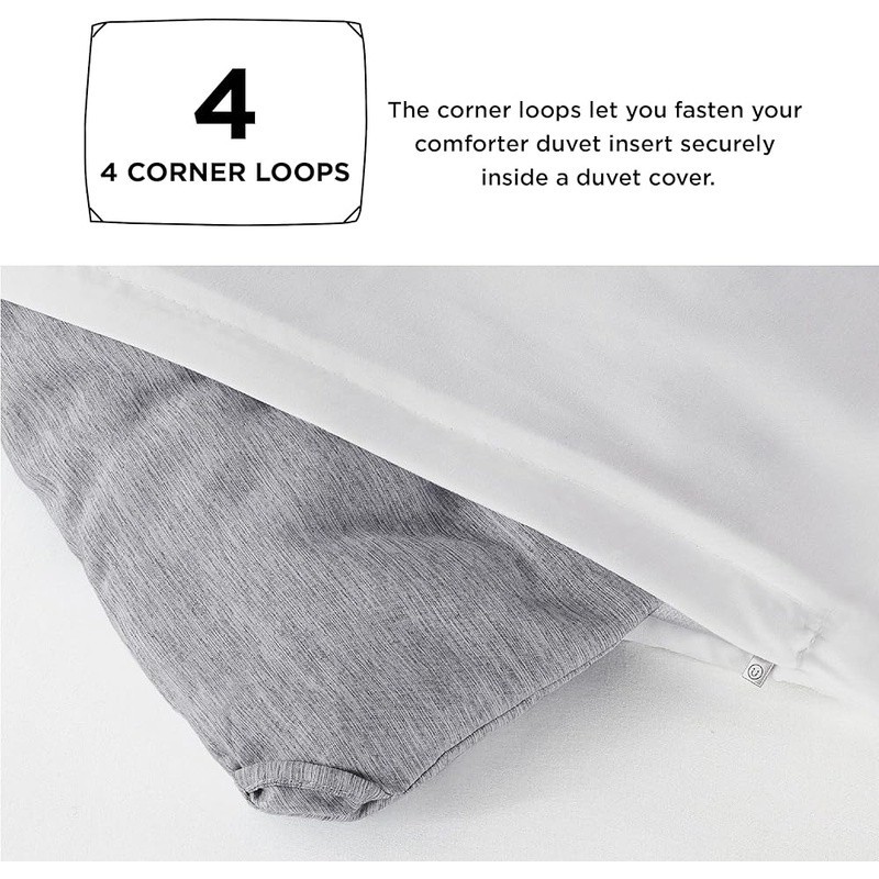 Microfiber Queen Comforter Set Soft Lightweight Bedding W/ Pillow Shams New