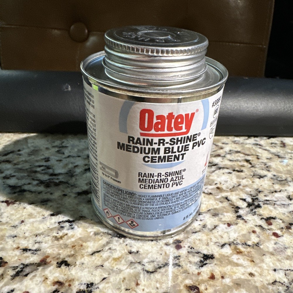 Oatey 30891 Rain-R-Shine Medium Blue Cement 8oz