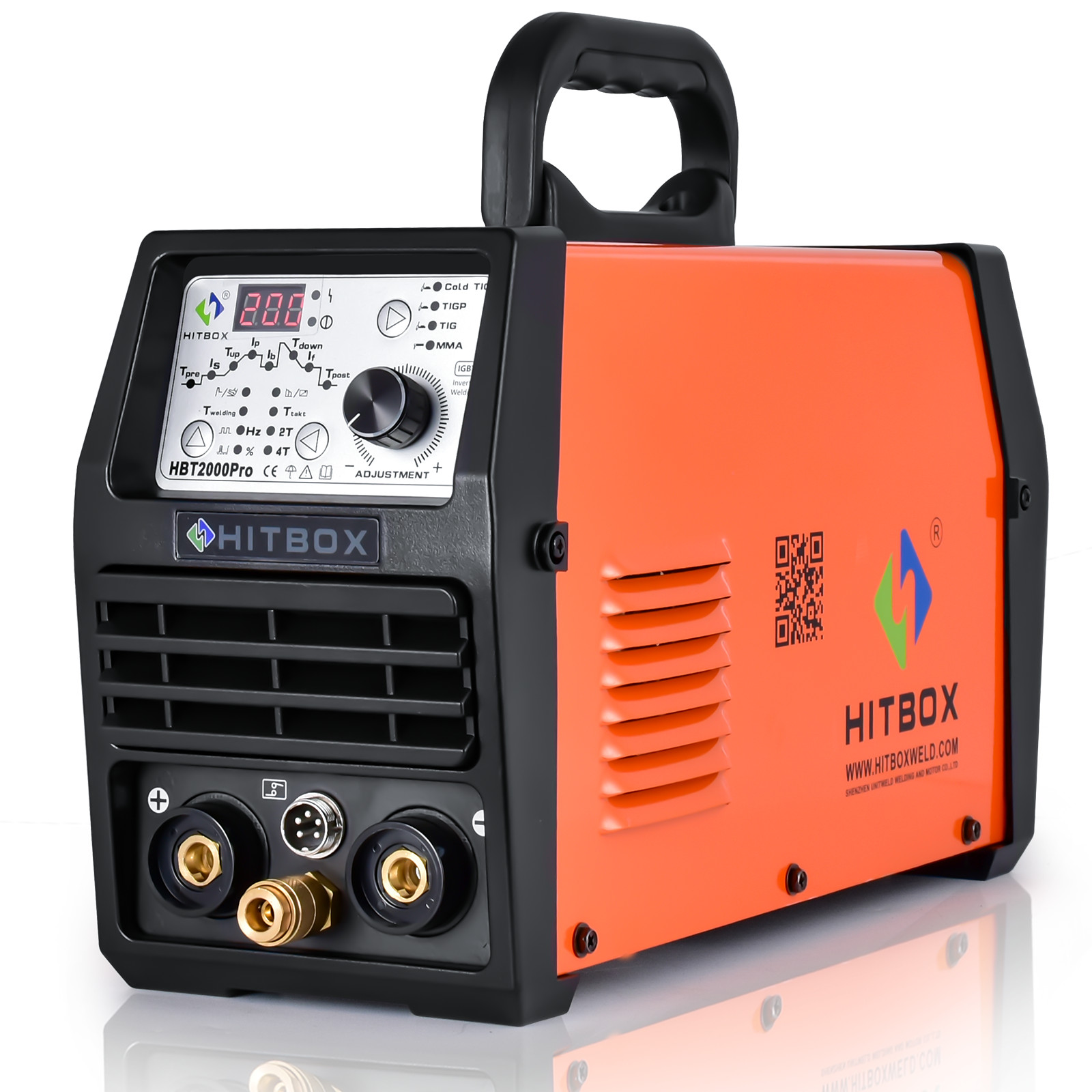 New HF Cold TIG Welding Machine with Pulse TIG Spot TIG ARC Welder 200A HBT2000P