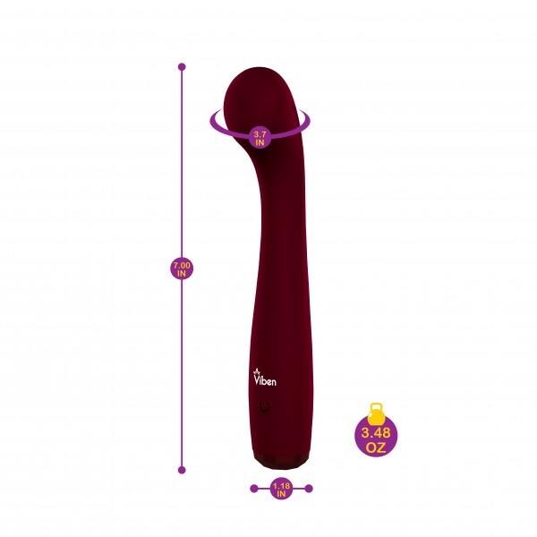 Viben Devotion Ultimately Pleasurable Powerful Ruby Intense G-Spot Vibe, New
