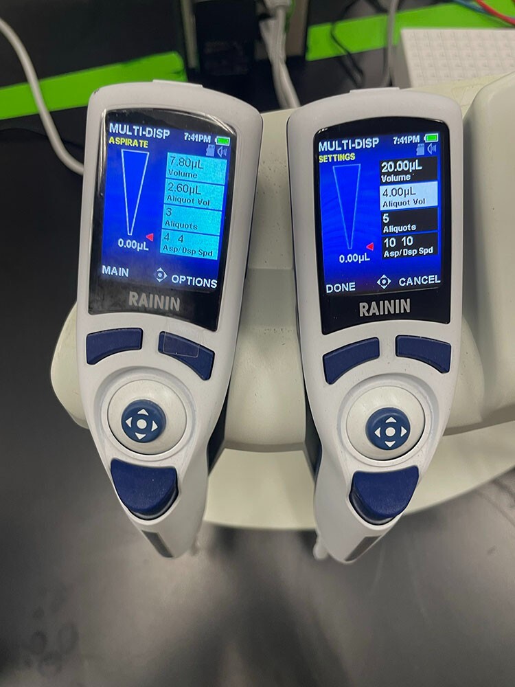 Rainin E4 XLS LTS Electronic Pipette Set with Smart Stand Low Range