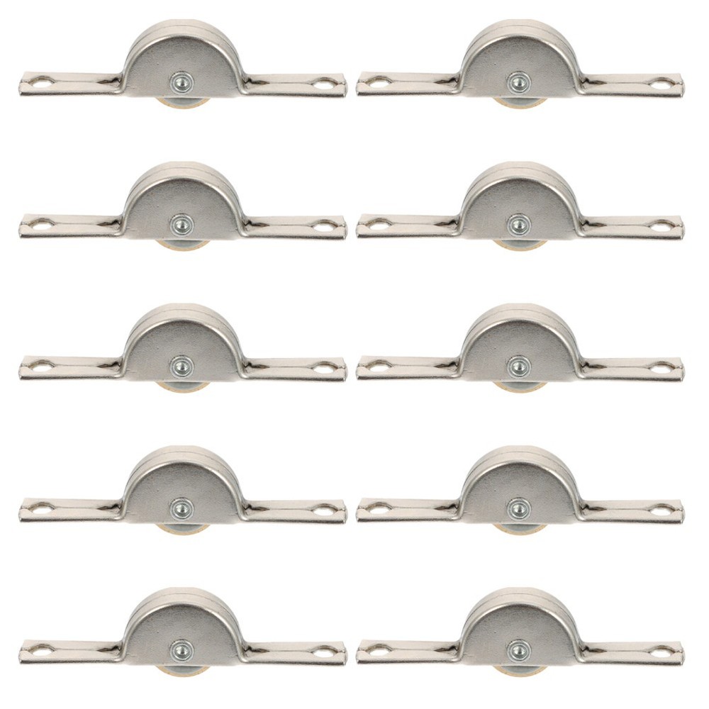 10 Pcs Sliding Door Wheels Replacement Rollers Cabinets Doors Pulleys