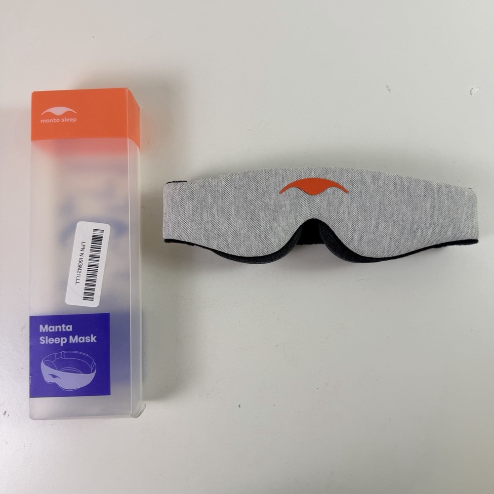 Manta Sleep Mask - 100% Light Blocking Adjustable Detachable Eye Cups