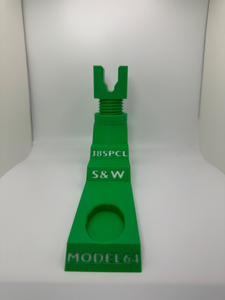 Custom Pistol Stand designed for Smith Wesson Model 64 3D printed safe storage