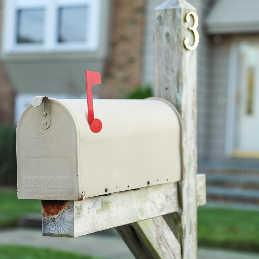 Mailbox Flag Replacement Red Metal Mailbox Flag for Outgoing Mailboxes