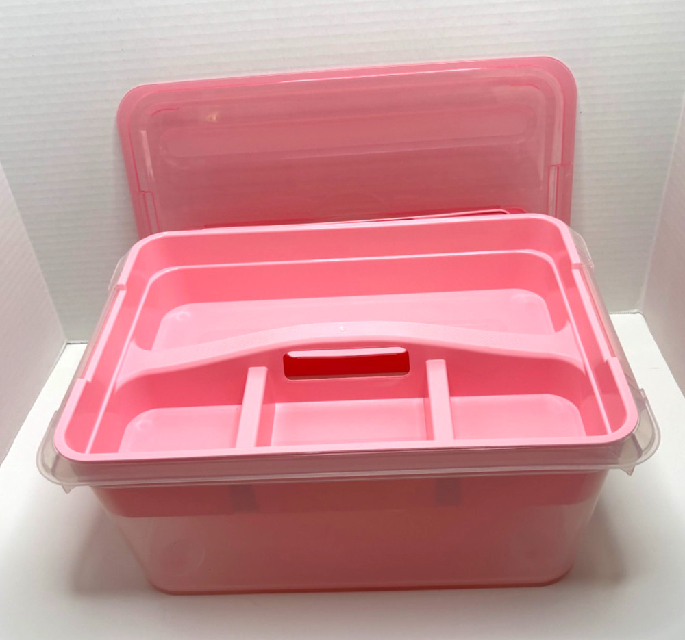 RECOLLECTIONS Latchmate Craft Storage Container w/ Removable Tray--NEW