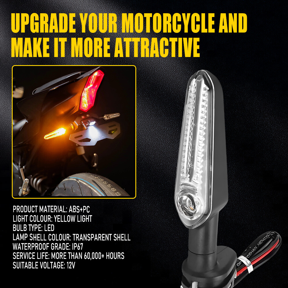 LED Turn Signals Blinker Lights For Yamaha FZ6 FZ1 FZ09 FZ07 YZF R6 R3 R1 H