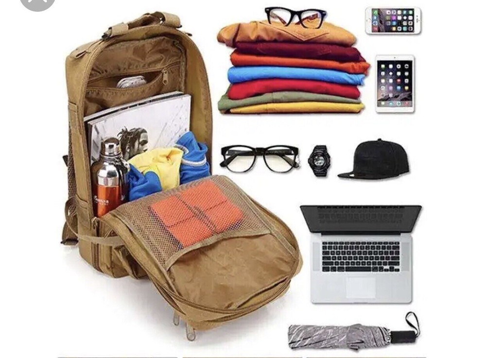 New! Tactical Backpack Waterproof Backpack Outdoor Medium Capacity Travel Bag