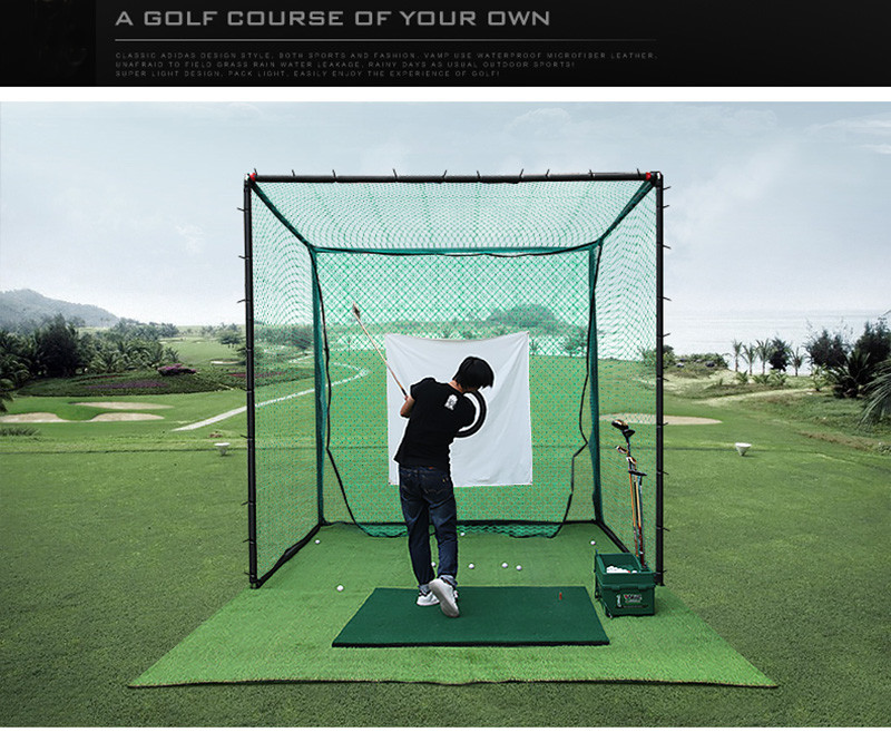 9.8ft Golf Practice Net Folding Golf Hitting Cage Practice Net Training Aid