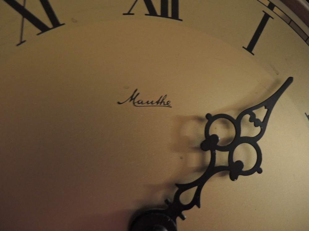 Antique Mauthe Wall Clock Runs And Stops