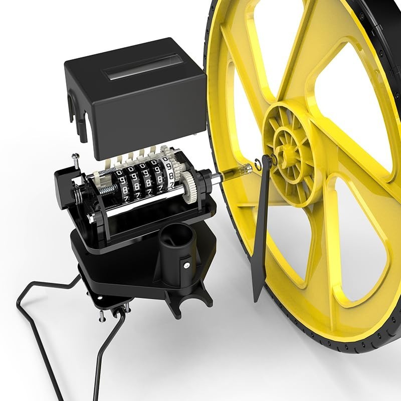 Innovative 10,000m Measuring Wheel - Foldable Design with Backpack, Easy Reset