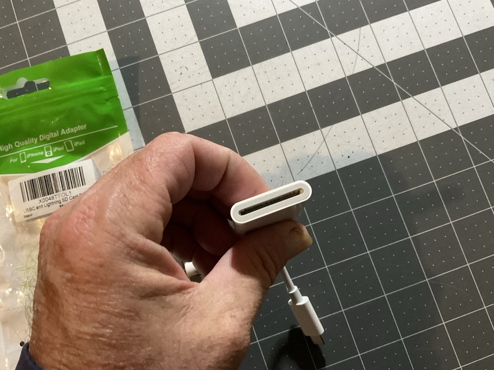 USBC And Lightning SD Card Reader, T2