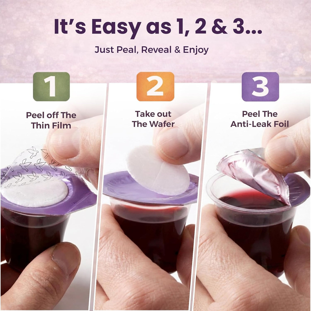 Prefilled Communion Cups with Wafers - 30 Count