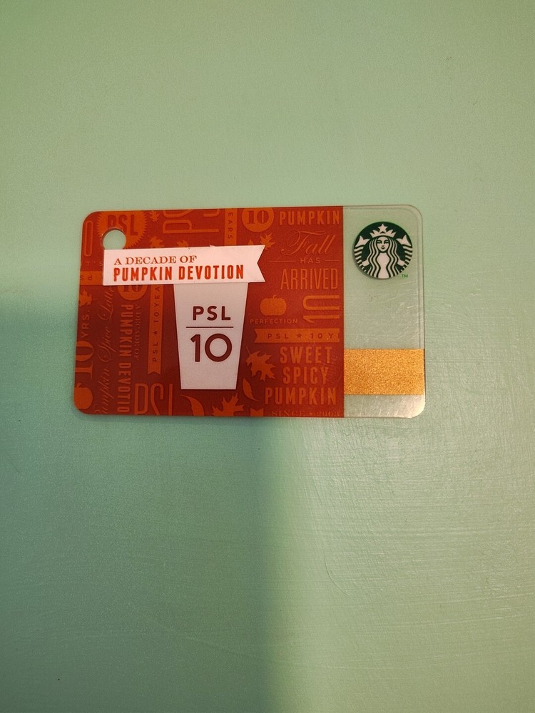 Starbucks PSL Mini Keychain Gift Card