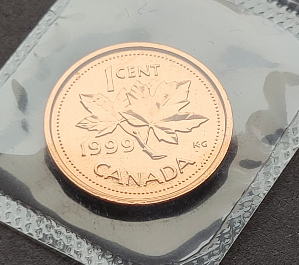 *** CANADA  1999 *** ONE  CENT *** PROOF  LIKE  SEALED ***