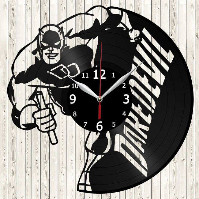 Daredevil Vinyl Record Wall Clock Decor Handmade 4363