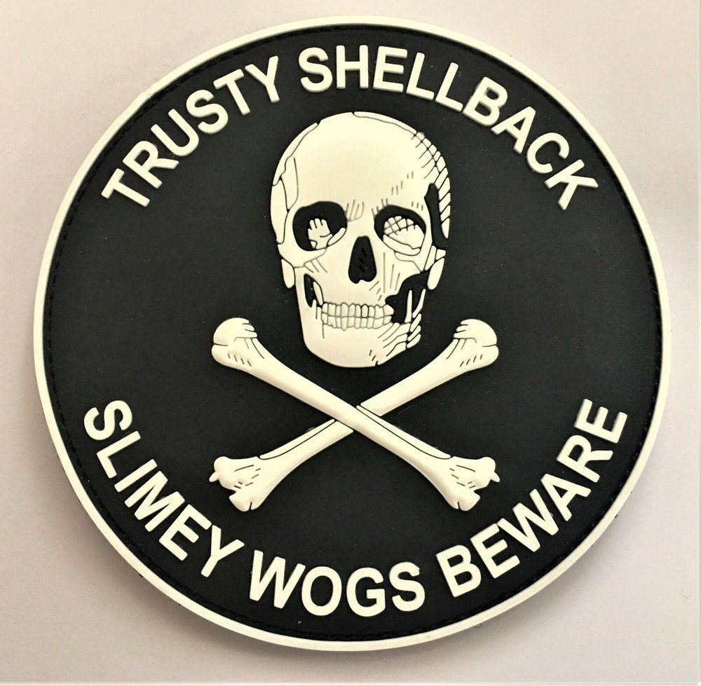 Trusty Shellback PVC Patch Hook & Loop (Neptune Equator Cross The Line) RR 002