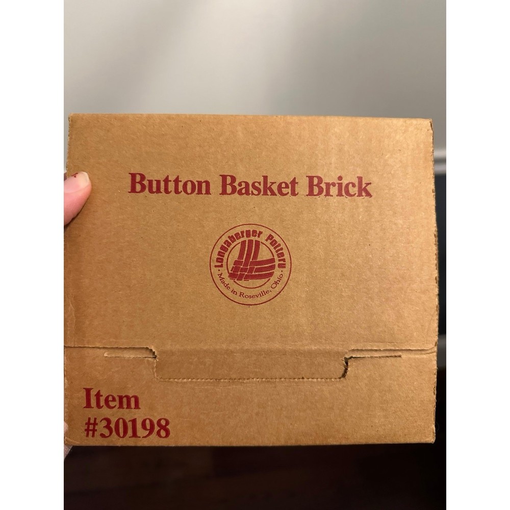 Longaberger Button Basket Bread warmer Round Weave Pattern NEW #30198