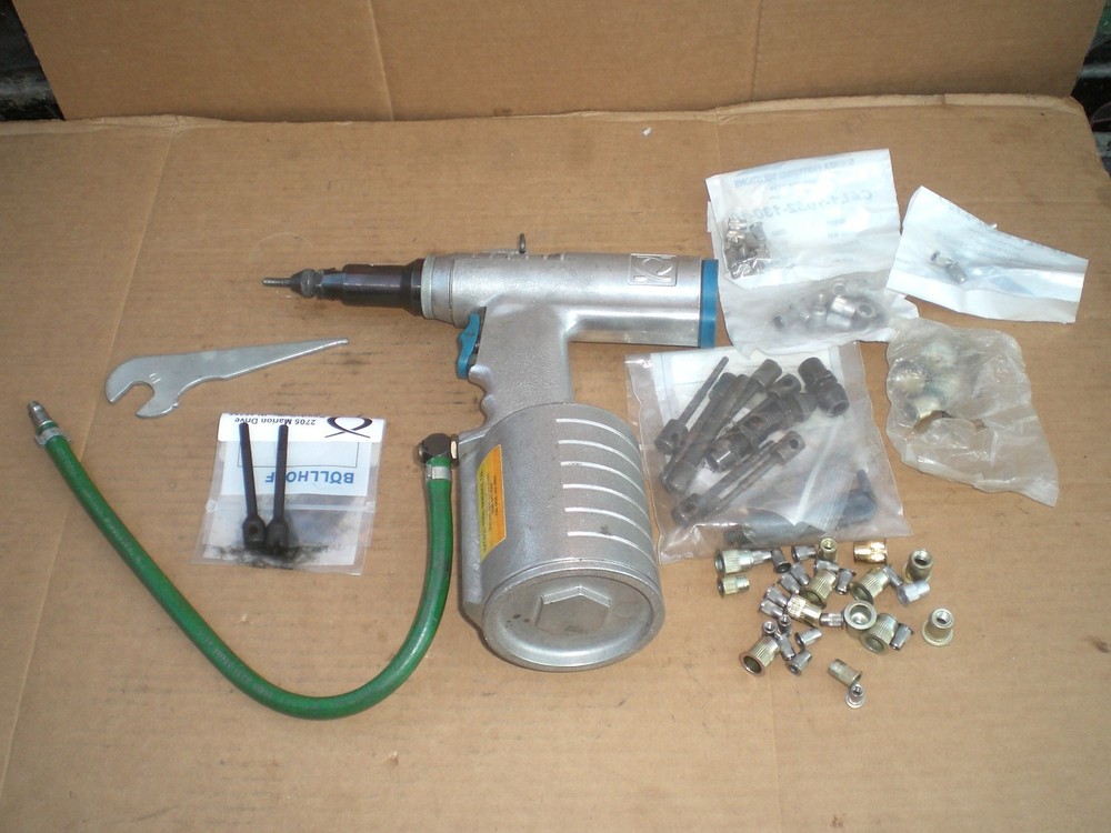 Bollhoff Pneumatic Rivnut Gun with extras