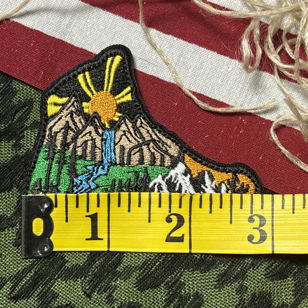 Hiking Explore Nature Boot Patch ~3x2” Hook & loop Tactical Gear Patch