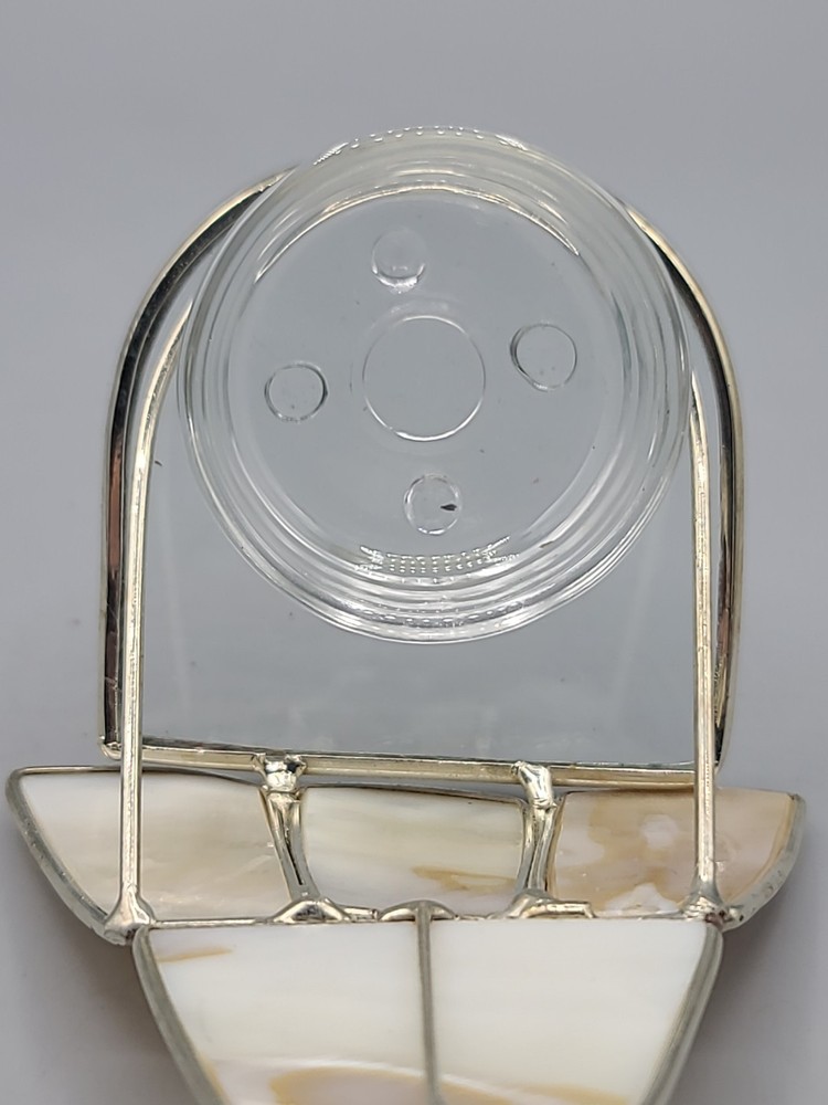 Capriz Shell Angel Tealight Holder 6" Tall