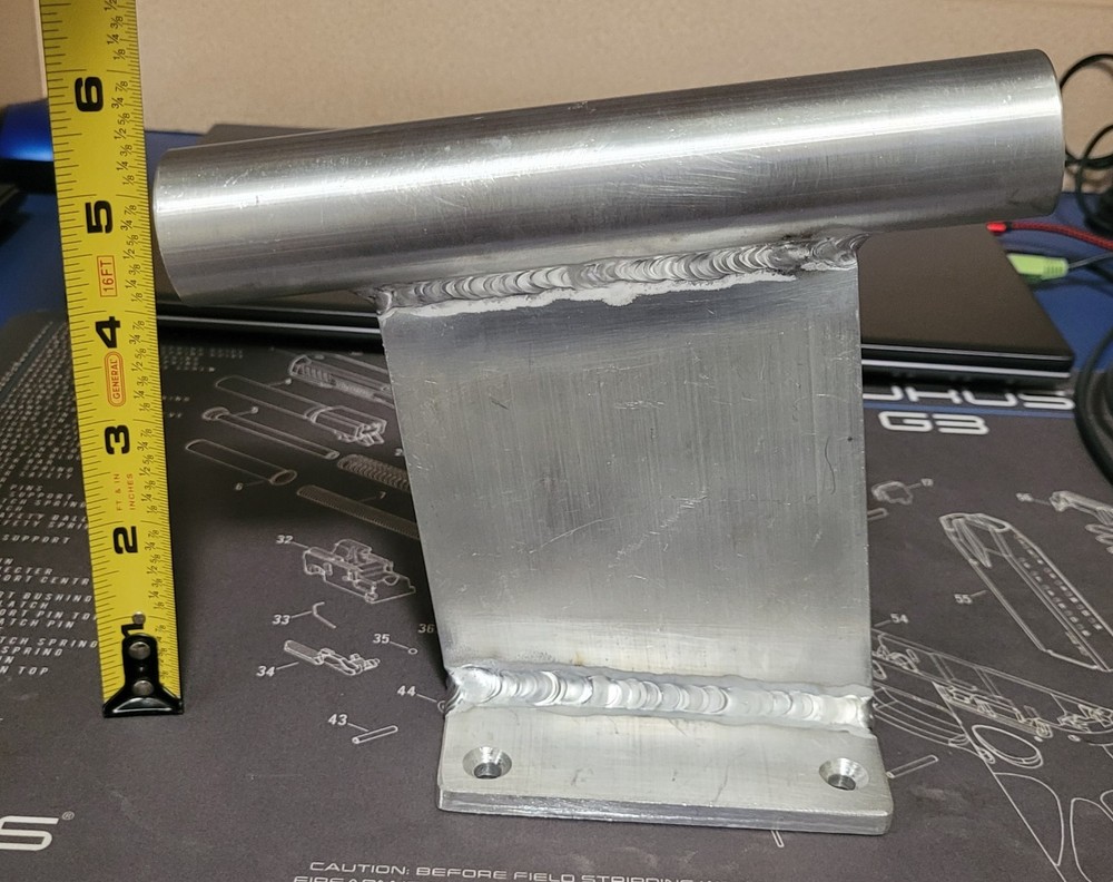 1” Inside Diameter Shallow Water Anchor ANGLED Transom / Stern Mount