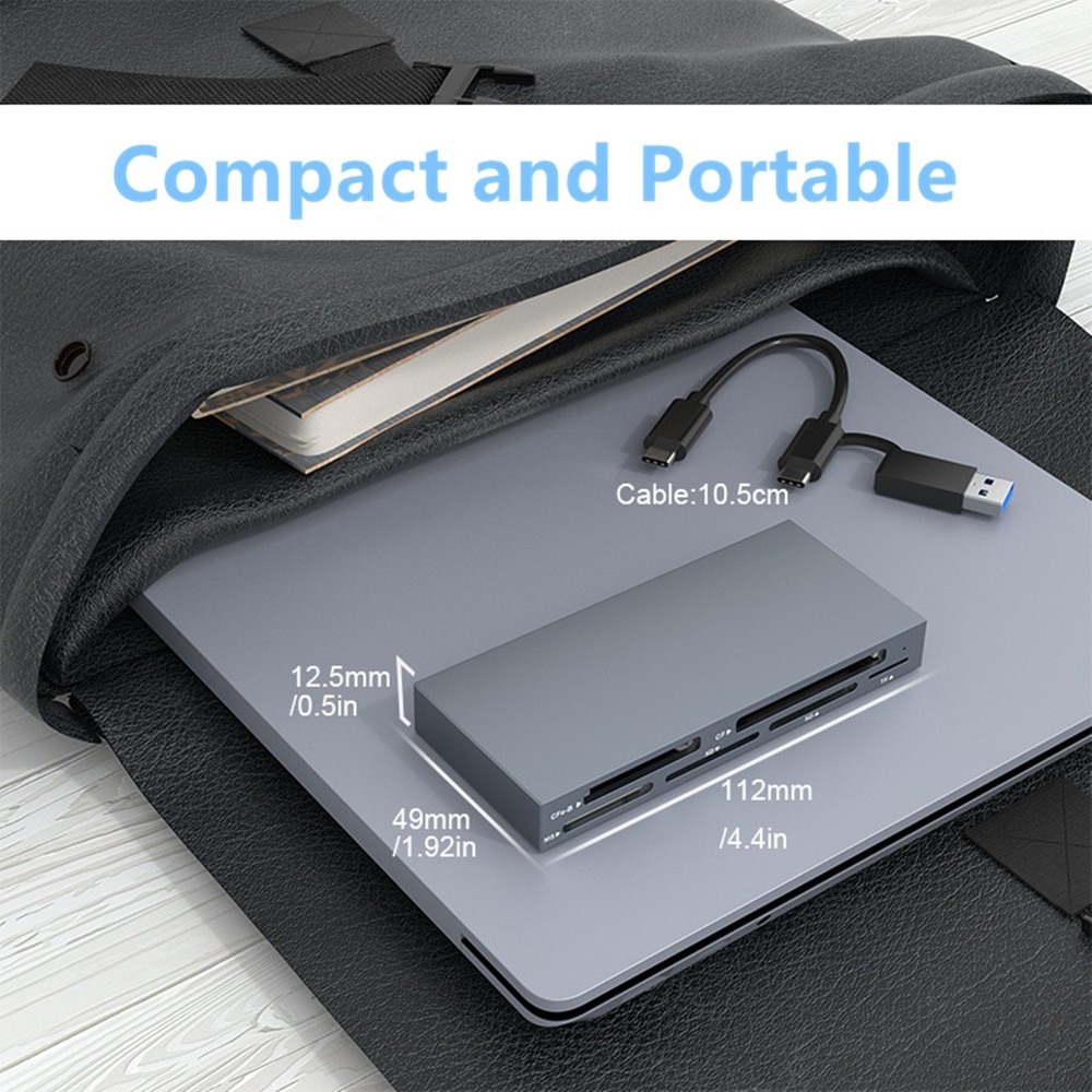 NEW 6-IN-1 Multi USB 3.2 Gen2 10Gbps CFexpress Type B/CF/MS/XD/SD/TF Card Reader