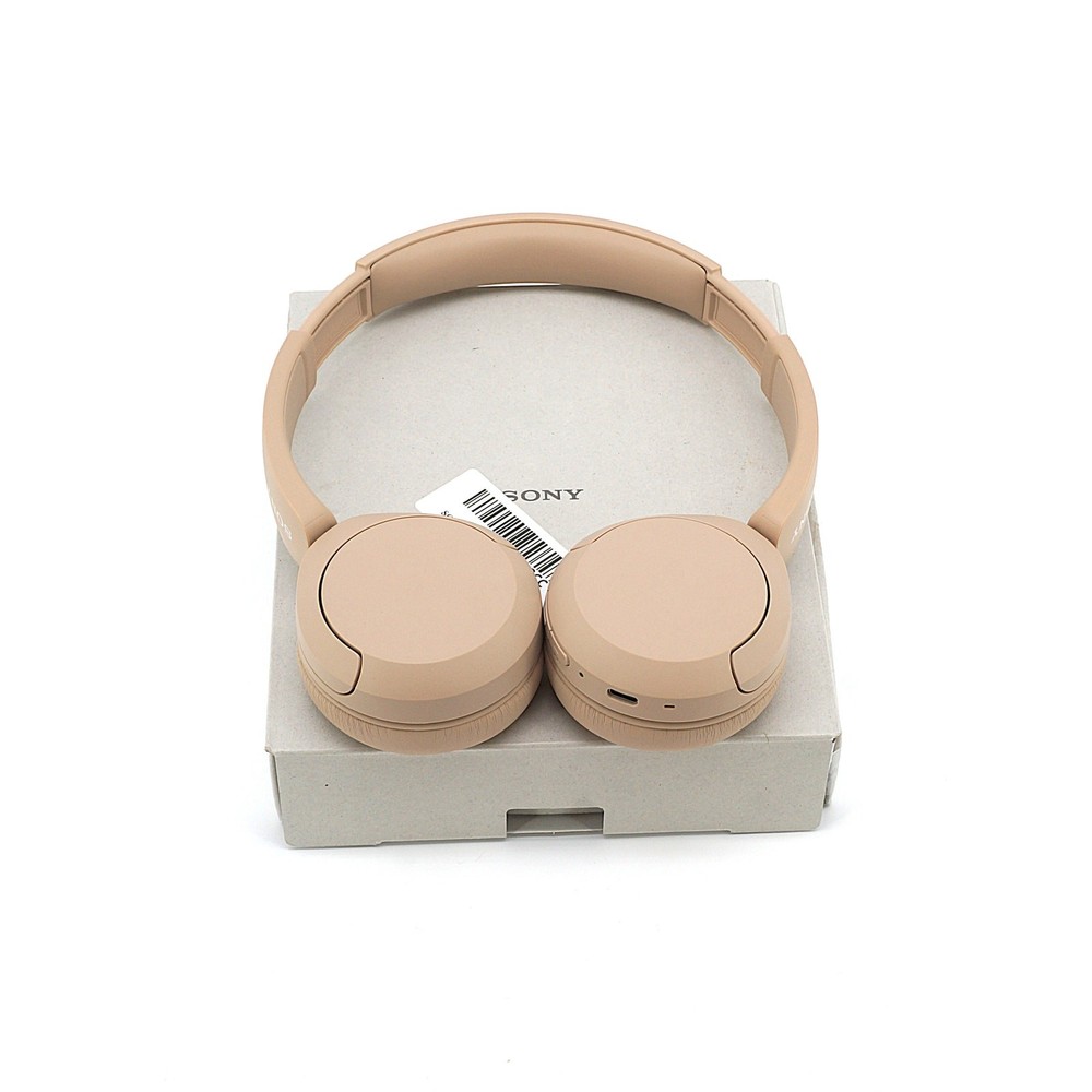 Sony WH-CH520 Beige Wireless Bluetooth Headphones Tested Working Pre-Owned