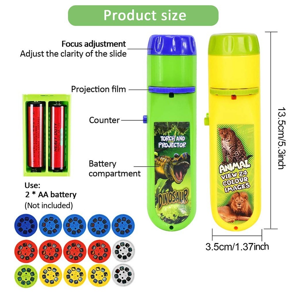 Slide Projector Torch Projection Light Small Torches lamp Flashlight Educatio...