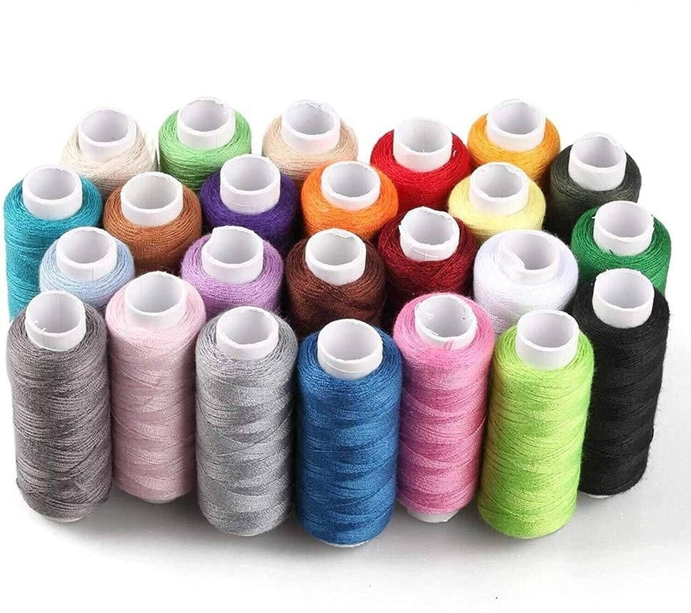 Polyester Sewing Threads Kits 250 Yards Spools General Machine Sewing Set of 25