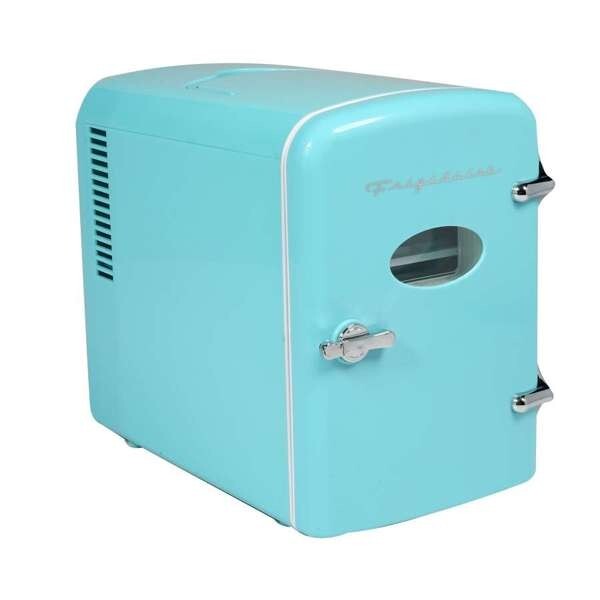 Frigidaire 9-Can Mini Fridge Cooler – 5L Compact Blue Design for Drinks, Snacks
