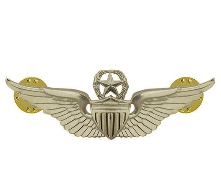 Vanguard ARMY BADGE: MASTER AVIATOR - REGULATION SIZE, MIRROR FINISH