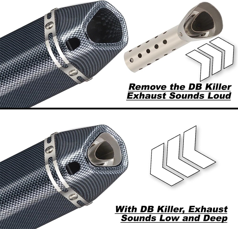 For Honda Grom 125 Mid Low Exhaust Muffler DB Killer Boom Vader Ice Bear 2014-25