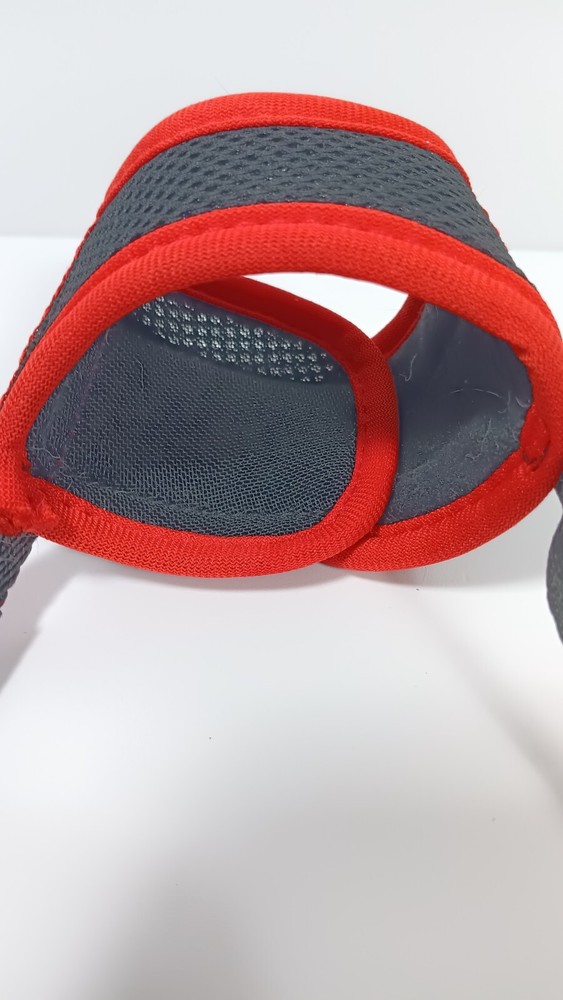 Lucky Paw Adjustable Comfortable Mesh Muzzle Black Red Size Small Dog