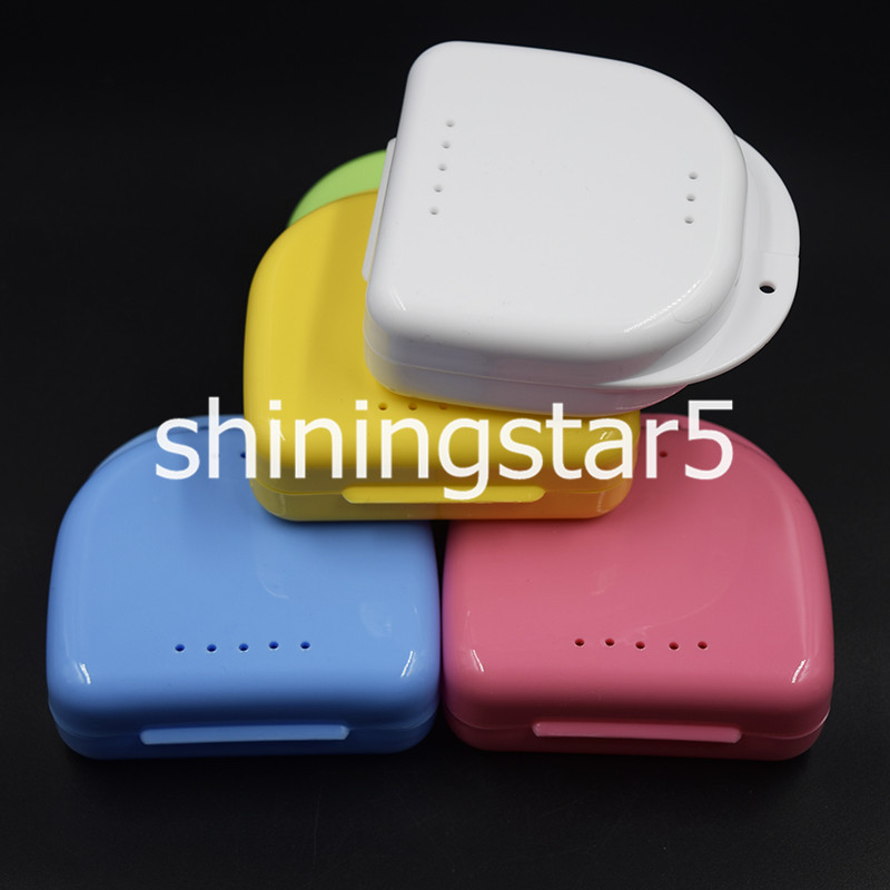 Dental Orthodontic Retainer Denture Container False Teeth Storage Case Box Tray
