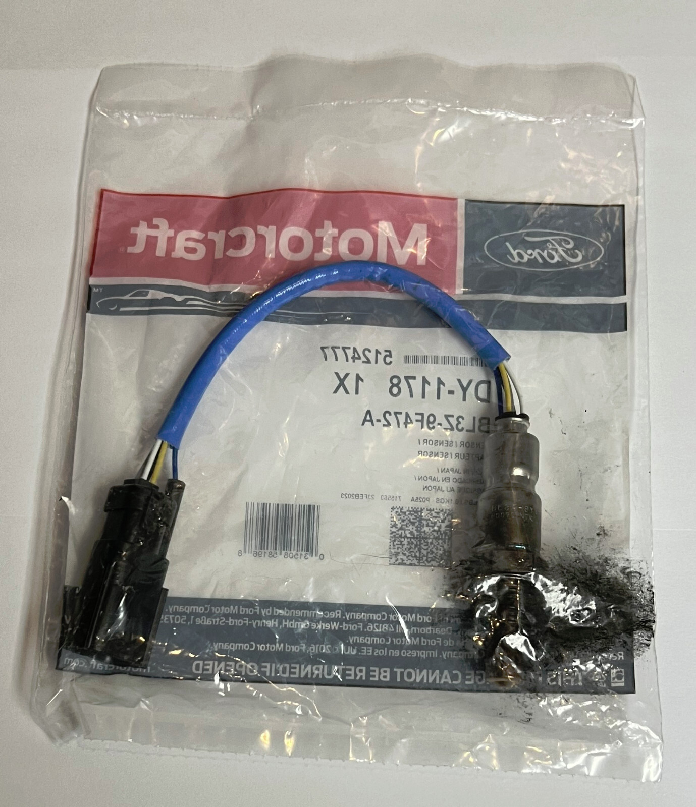 NEW DY-1178 OEM MOTORCRAFT 5-WIRE OXYGEN SENSOR FORD # BL3Z-9F472-A