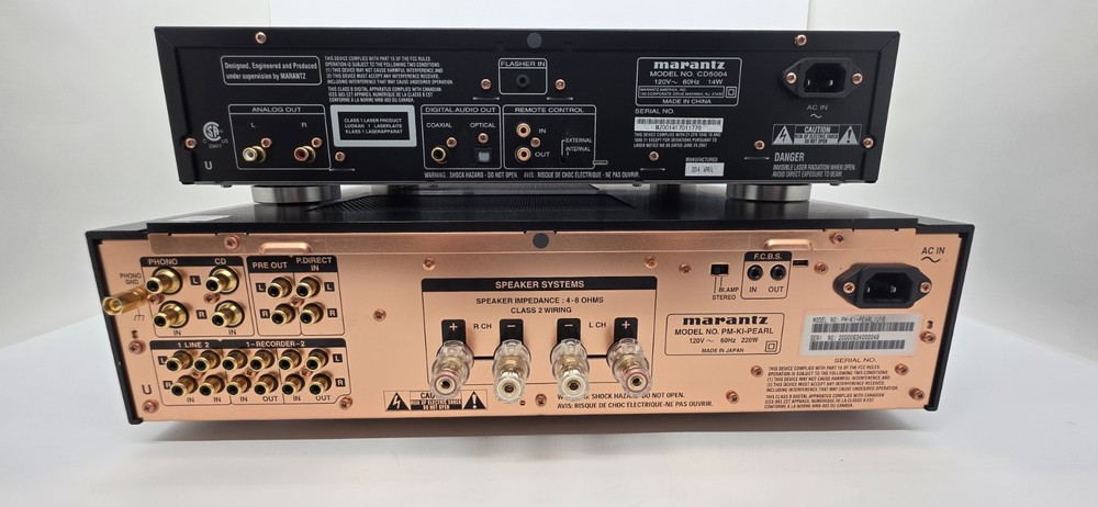 Marantz PM KI Pearl Amplifier And CD Player CD5004 No Remote Control