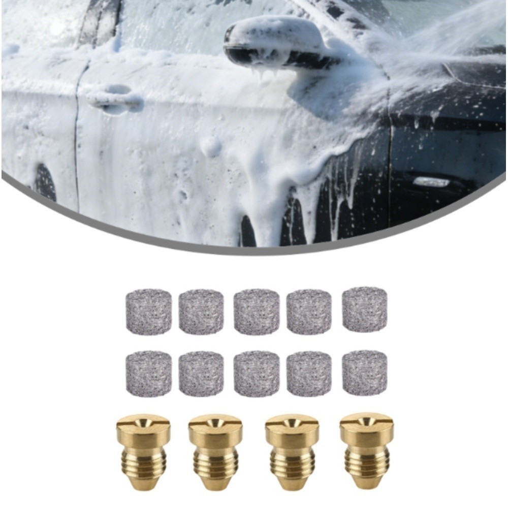 High Performance Foam Sprayer with 4 Brass Tips and 10 Foam Mesh Inserts
