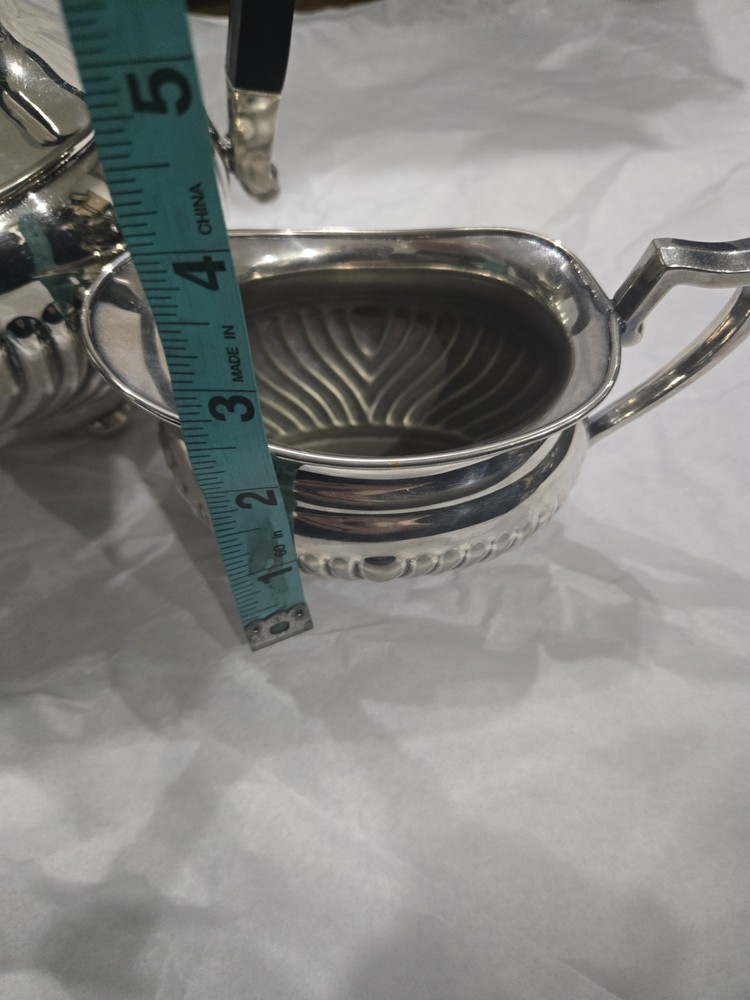 Vintage Towle Art Deco Style Silverplate Tea Set