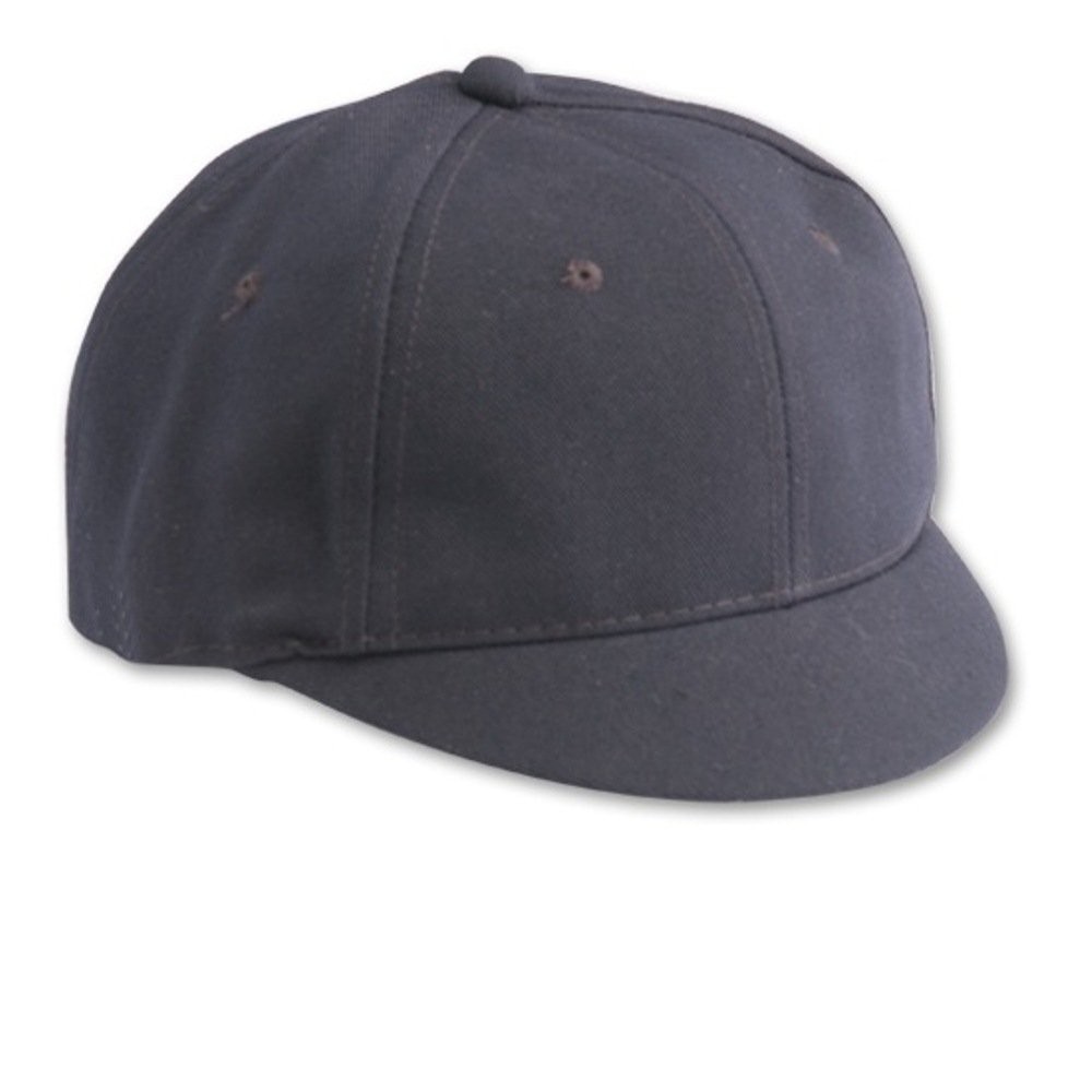 Umpire Short Bill Cap - Navy - Polywool, Adjustable 6 7/8" - 7 1/4"