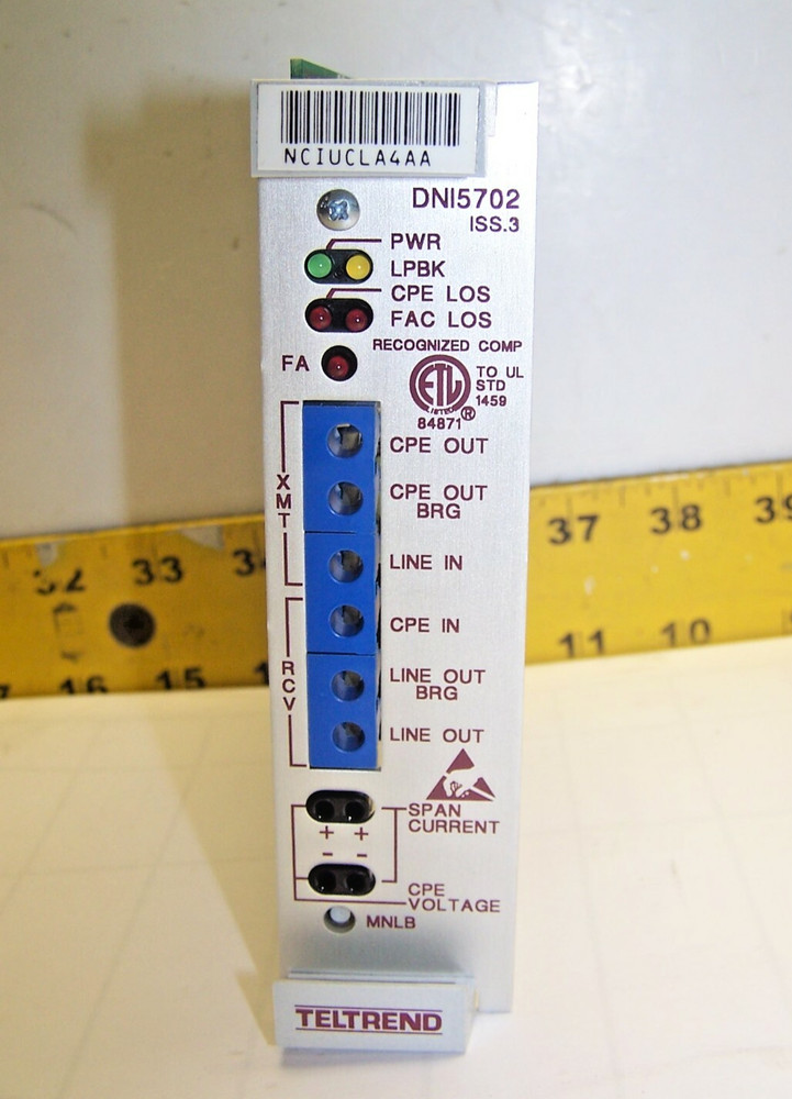 New Teltrend Digital Network Interface Connector Model DNI5702 Issue 3