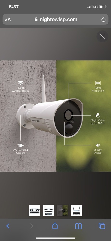 Security Cameras- Night Owl Brand