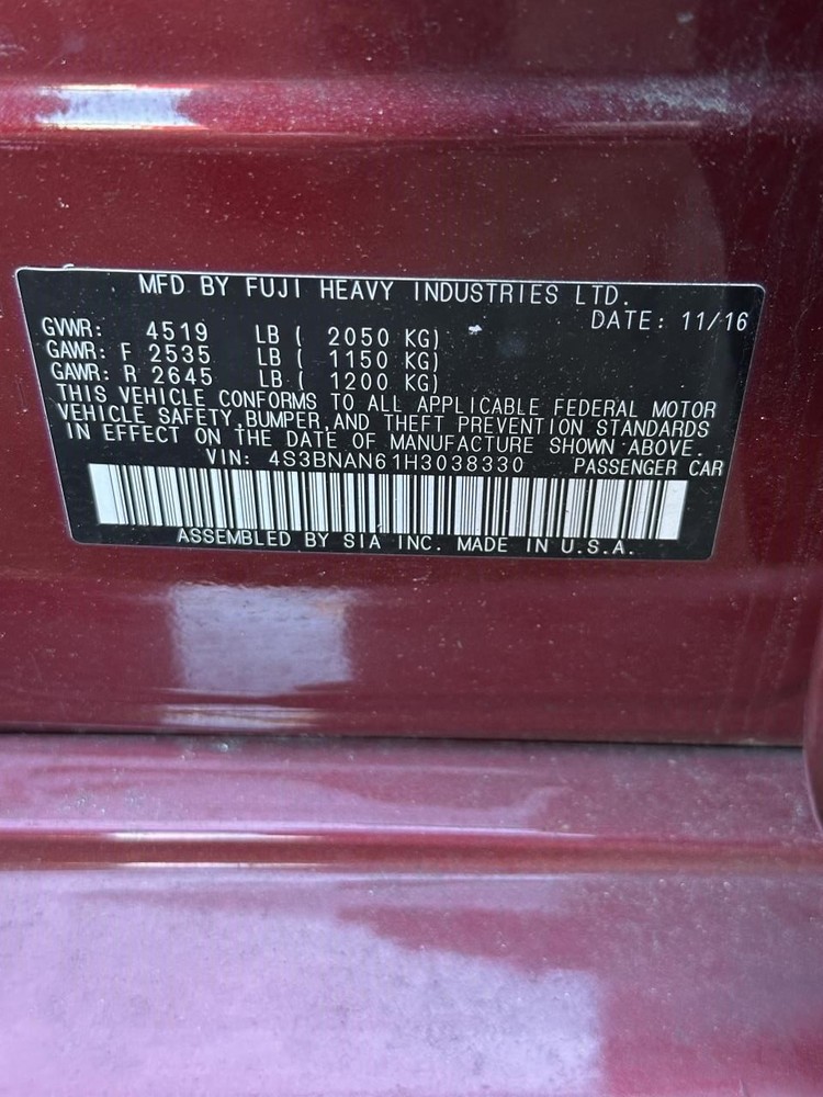 Camera/ Projector Camera Windshield Mounted Upper Fits 2017 LEGACY OEM