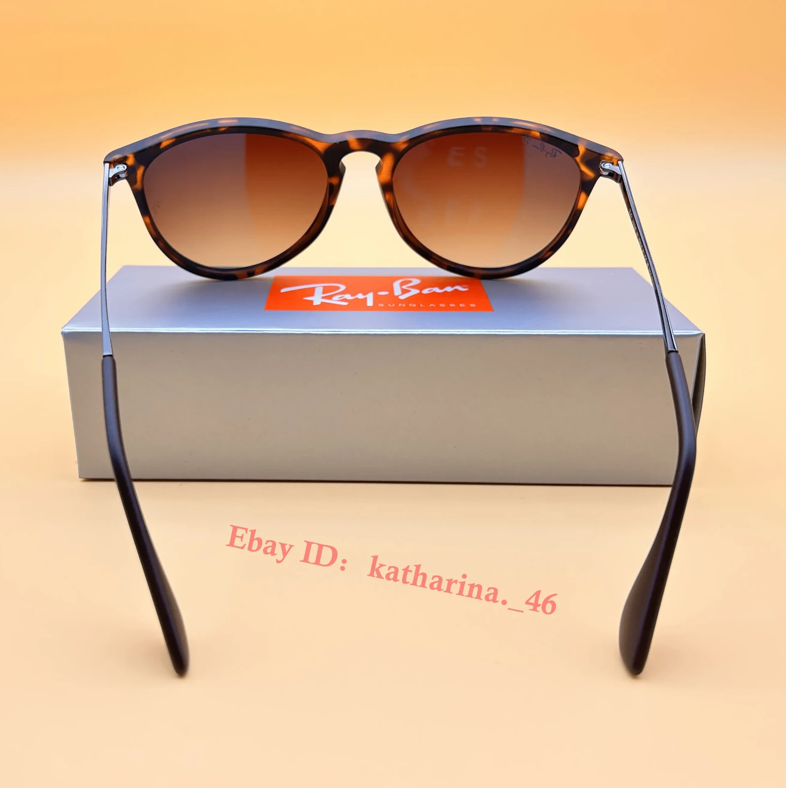 RB4171 Ray-Ban Erika Polarized Sunglasses Tortoise Frame Brown Gradient 54mm